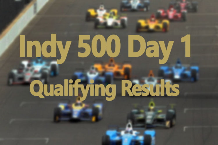 Indy 500 Day 1 Qualifying Results